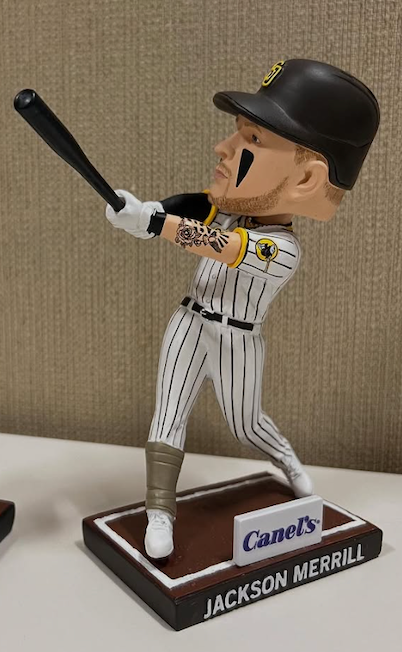 Jackson Merrill パドレス ボブルヘッド 🟫🟨 Jackson Merrill Bobblehead San Diego Padres SGA 3/31/25