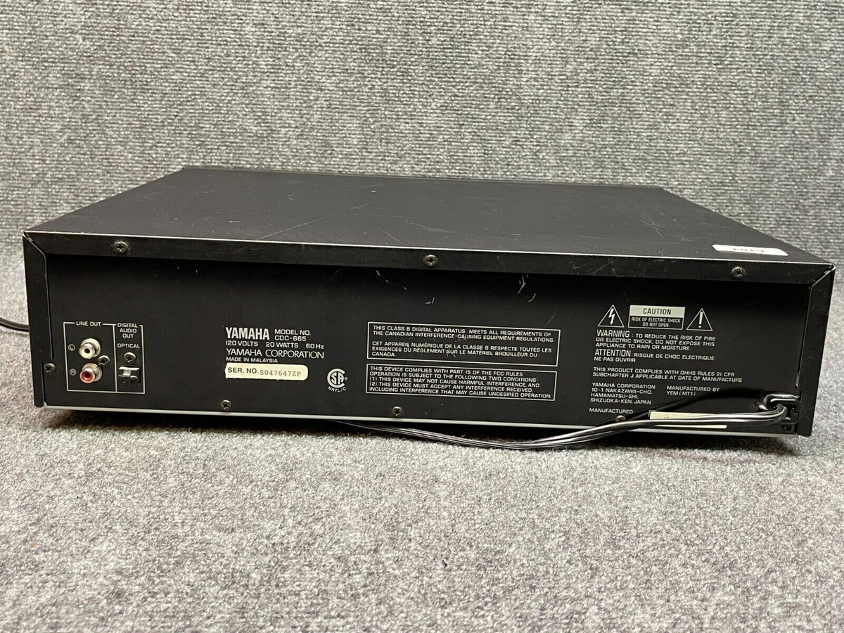 Yamaha Natural Sound CDC-665 5 Disc CD Changer 🎵 Compact For