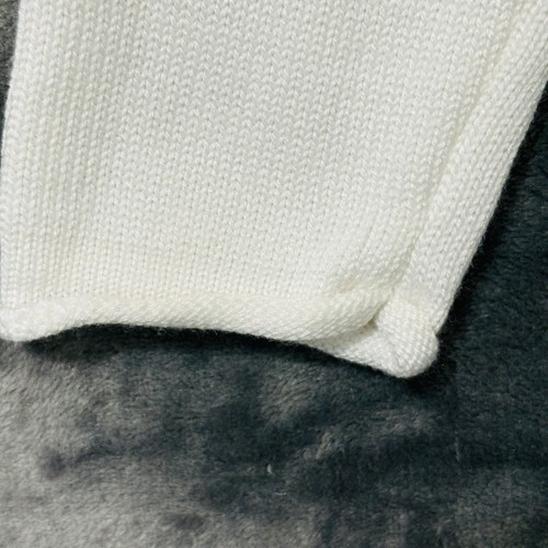 C&C California Anchor Nautical Sweater Wms Sz M White Navy Wool Blend - Picture 5 of 9