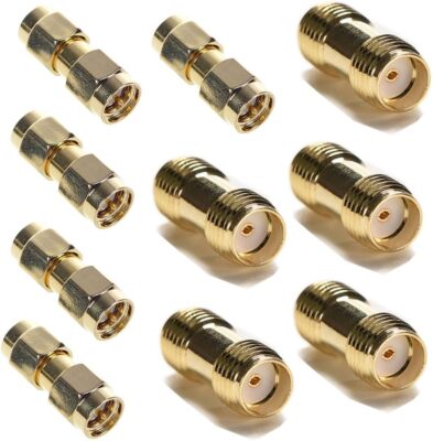 5 Pair SMA Male to Male Plug Connector+Female to Female Jack RF Coaxial Adapter