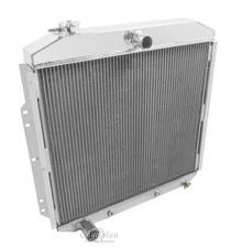 Heavy Duty Ac Aluminum 3 Row Dr Radiator 53 54 55 56 Ford F-100 Pickup Truck