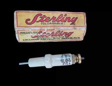 1920's 1919 1925 Antique Sterling 775 Porcelain Spark Plug Car Truck Gas Engine