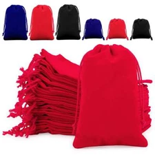 25 pcs Velvet Drawstring Pouch Jewelry Baggie Ring Party Wedding Gift Bag Set