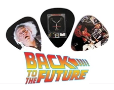Back To The Future Doc Marty Flux Capacitor Set of premium Promo Guitar Pick Pic