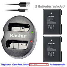 Kastar Battery USB Dual Charger for Nikon EN-EL14 Coolpix P7000 D3100 D5100