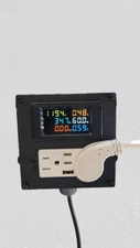 DROK Power Meter 120V (Case Only) Meter Box Outlet Enclosure