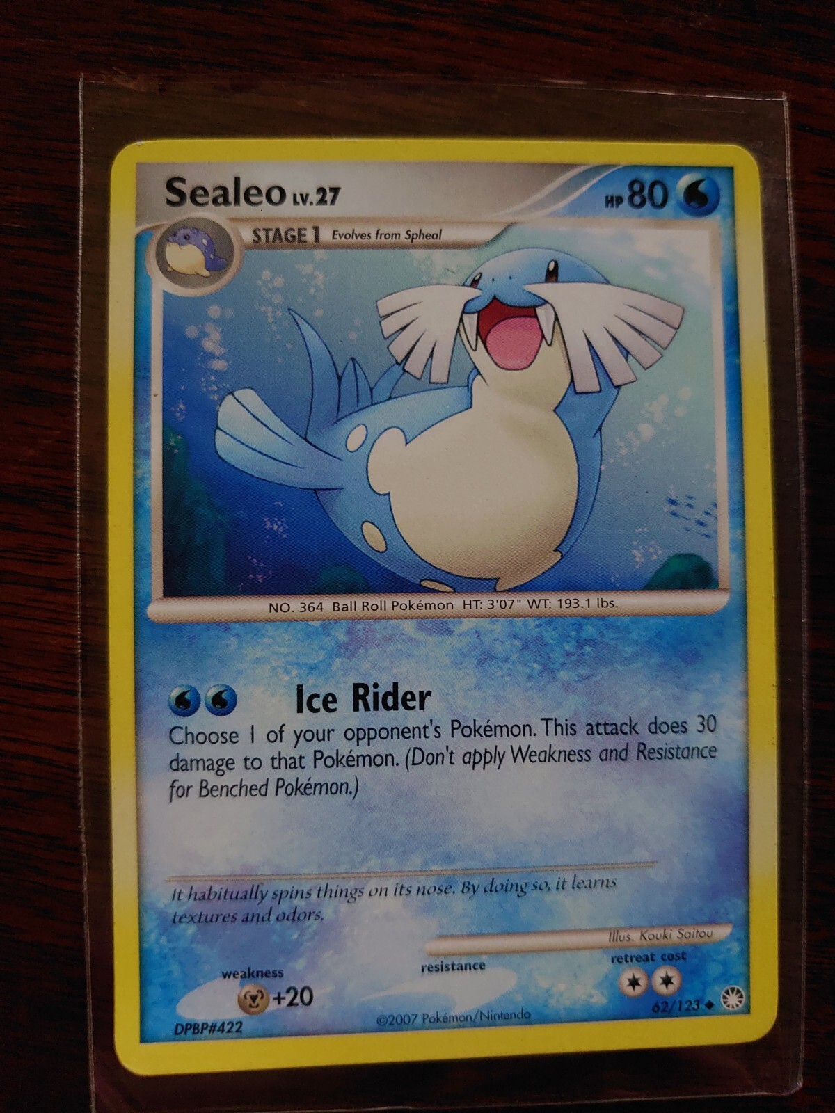 Pokémon TCG Sealeo Mysterious Treasures 62 Regular Uncommon