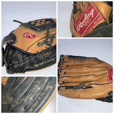Rawlings RBG36BT 12.5  Baseball Glove Mitt Brown Black RH Thrower YGI G2-52
