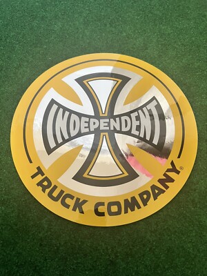 12 Inch Independent Trucks Sticker Discontinued Iron Cross Logo OG Indy Logo