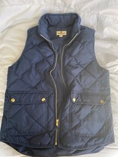 WOMEN'S VEST JACKET Quilted Puffer NAVY BLUE Sz Small POLY Boho Hippy Woolrich