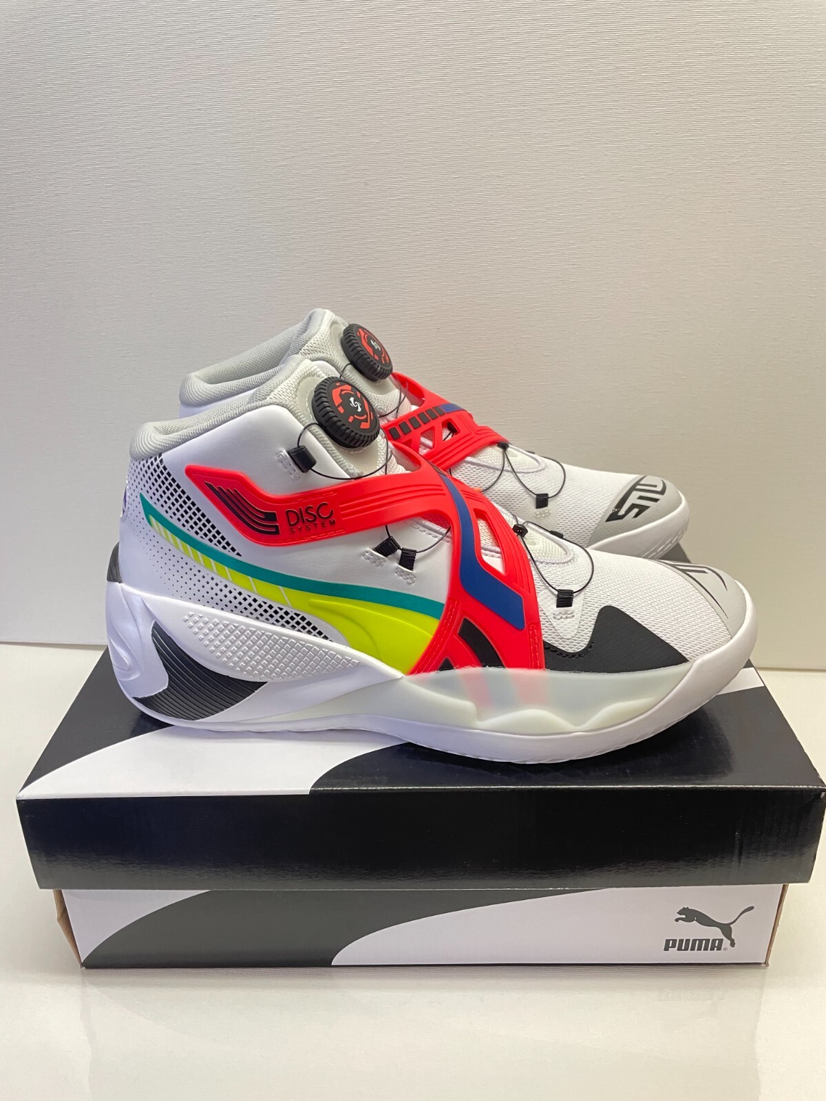 Size 9 - PUMA Disc Rebirth White Multi image 3