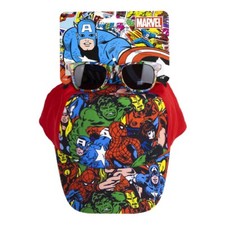 Marvel Avengers Kids Cap  Sunglasses - Stylish Set for Sunny Days