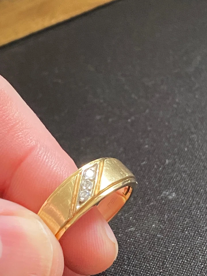 mens gold wedding ring size 9 - Image 2 of 4