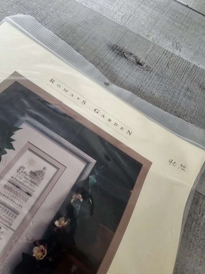 Rare Shepherd’s Bush ROMA'S GARDEN Cross Stitch Pattern Kit Sampler Vtg 241d - Image 2 of 4