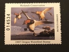 ICOLLECTZONE US Oregon 1997 #18 Duck Stamp VF NH