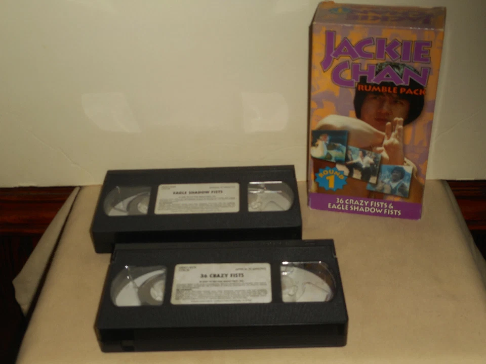 Jackie Chan RUMBLE PACK 36 Crazy Fists & Eagle Shadow Fists VHS Movies Box Set - Image 2 of 4