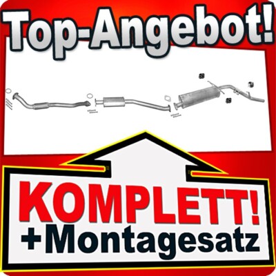 Auspuff für NISSAN NAVARA / NP300 / PICK UP (D22) 2.5 D TD dCi 2001-2013