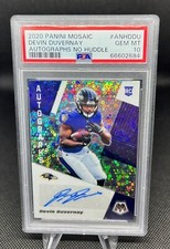 2020 Mosaic Devin Duvernay RC No Huddle Auto PSA 10 Baltimore Ravens