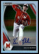 Sean Burke 2021 Panini Prizm DP #PDP94 Base Autographs Silver Prizm Auto