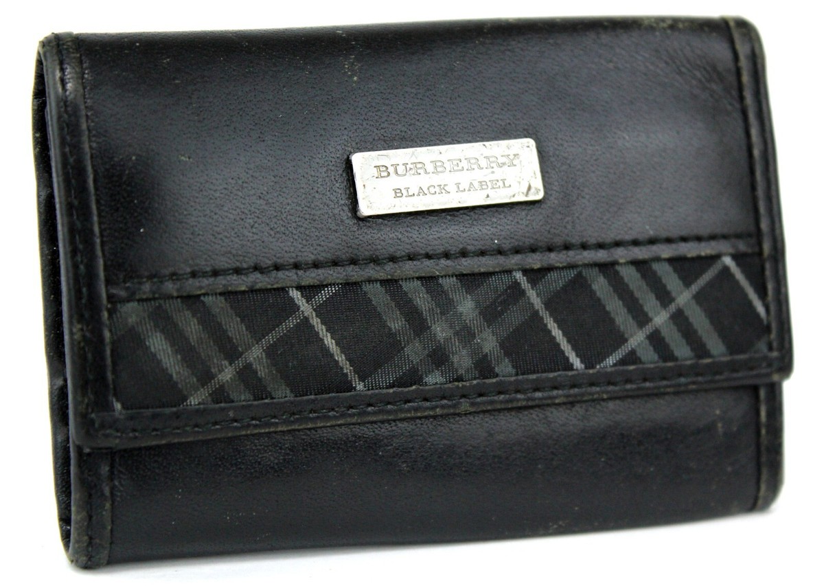 美品　BURBERRY BLACK LABEL キーケース BURBERRY バーバリー ブラックレーベル 5連 キーケース ブラック