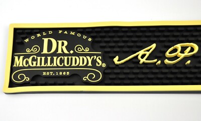Dr. McGillicuddy's Whisky USA Barmatte Abtropfmatte Gummi Bar Matte Spill Mat