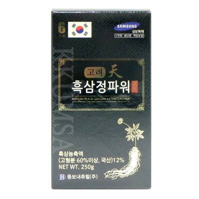 Korean Black Ginseng Extract Power 250gx4 Bottles 1000g Health  