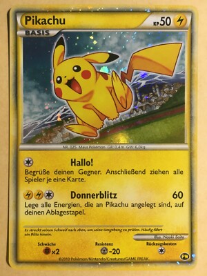 Pikachu Pokemon 2010 Holo PW Pikachu World (Japan Release