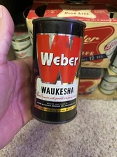 Weber Flat Top Beer Can Weber Brewing Co Waukesha Wi Old Vintage
