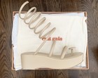 New Cult Gaia Alba Sand Leather Coil Wrap Platform Wedge Sandals Pumps 36 6 $498 — photo 2