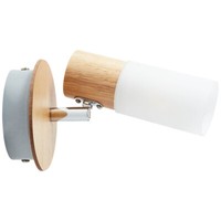 Brilliant Babsan Wandspot Wand Strahler Spot Holz Hell Kunststoff Dimmbar E14