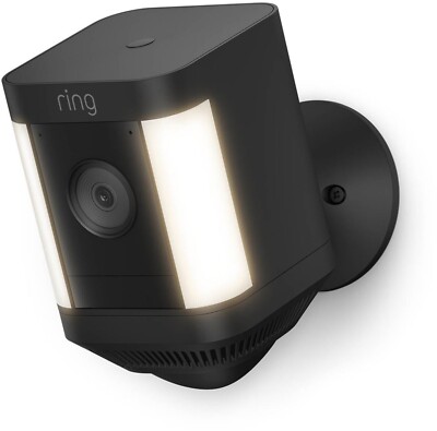 Ring Alarm Spotlight Cam Plus Battery Schwarz  NEU OVP