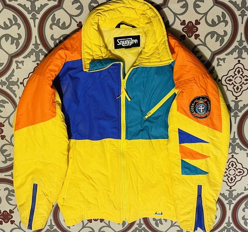 Vintage 80s Snuggler Neon Ski Jacket Sz 