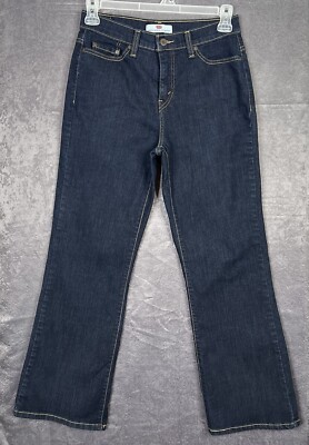 Womens 512 Levi Jeans Perfectly Slimming Boot Cut Stretch Size 10S (28Wx30L)