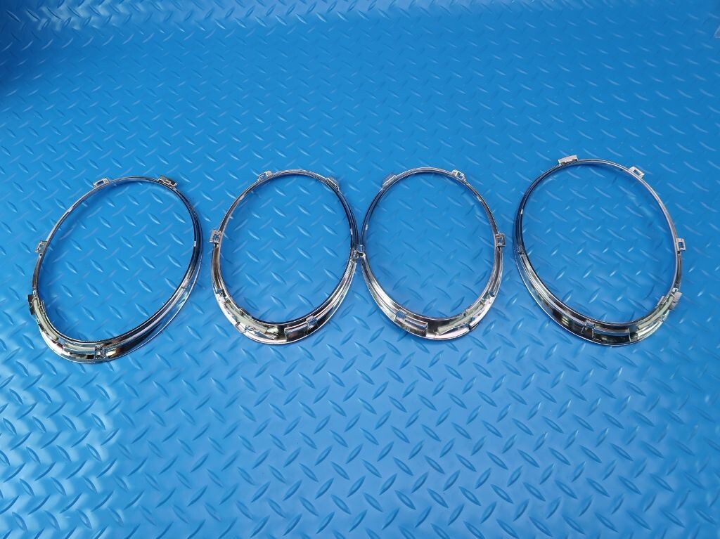 Bentley Gt Gtc Flying Spur face lift headlight chrome trim rings #9356