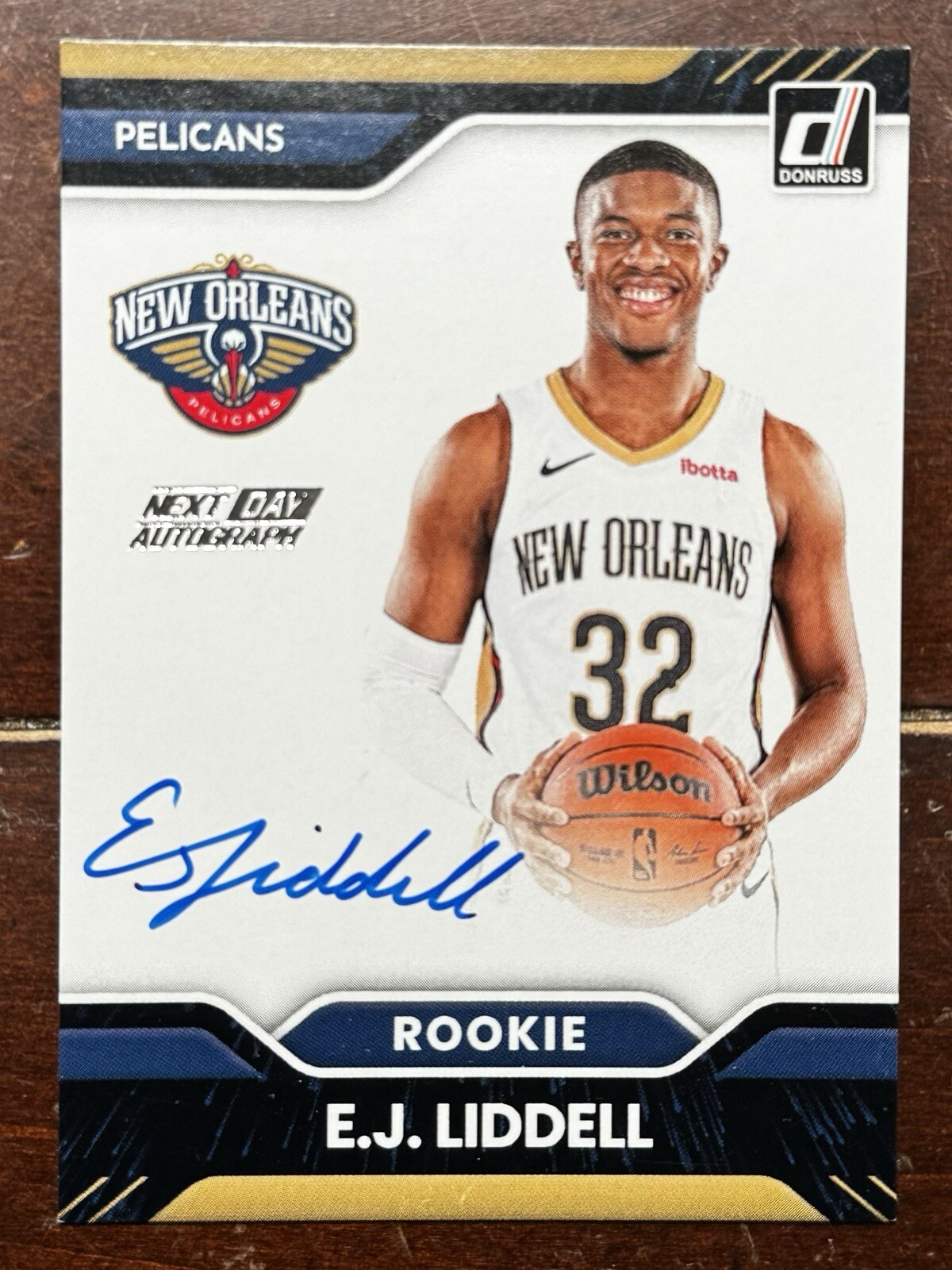 E.J. Liddell Donruss 2022 Next Day Autograph Auto RARE Short Print