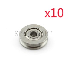 10X 6x25x7mm 626ZZ U Groove Guide pulley 440c Stainless Steel Metal Ball Bearing