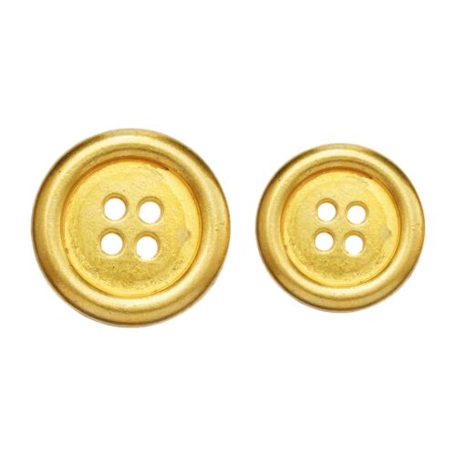 5pcs Vintage Metal Sewing Button, Distressed Finish, Antique Style for Crafts - Picture 3 of 8
