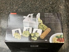 Paderno A4982800 4 Blade Spiralizer - Spiral, Angel, Fine & Coarse -E3809