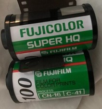 Vintage 2 FUJICOLOR Super HQ 100-24 Colored Film 35mm 135 Expired DXf Lot