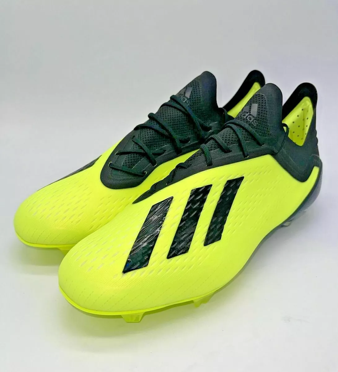 Adidas X 18.1 FG Cleats Neon Green Black Yellow World Cup Football