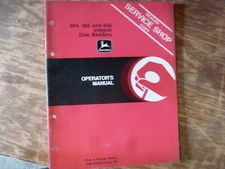John Deere 984 986 988 Integral Disk Bedder Owner Maintenance Manual OM-A38569