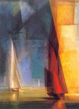 Lyonel Feininger: Una tranquilla giornata al mare III: stampa artistica di qualità archivistica