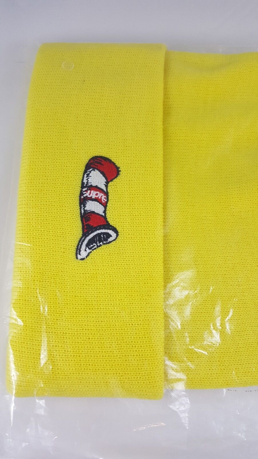 Supreme Cat In The Hat Dr. Seuss Beanie FW18 Blue Authentic