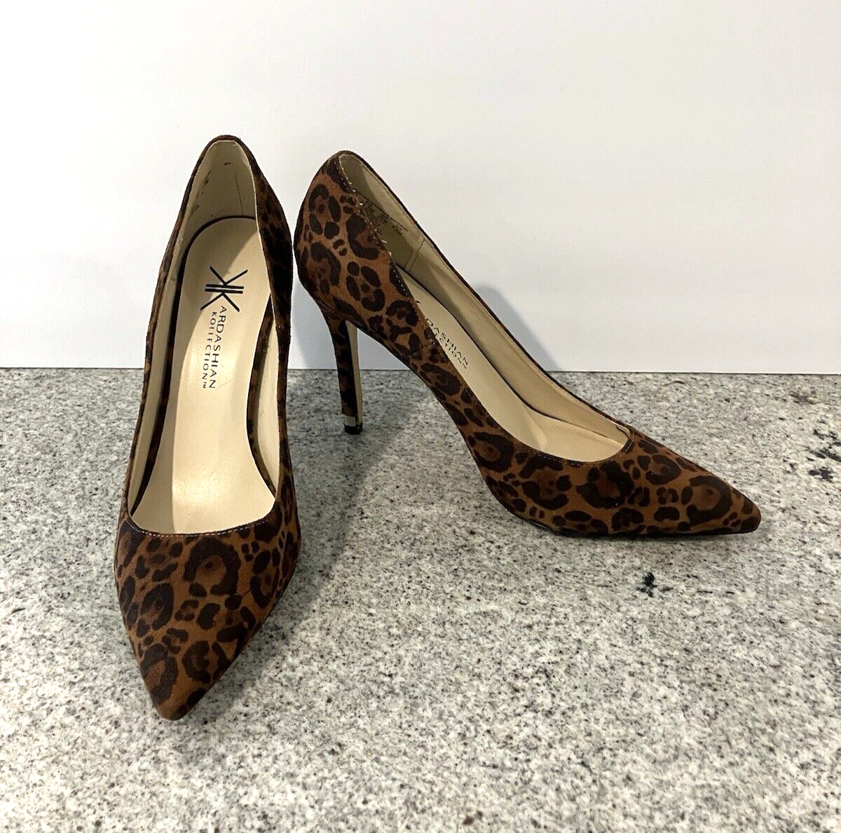 Kardashian Kollection Womens Size Leopard Print High Heels