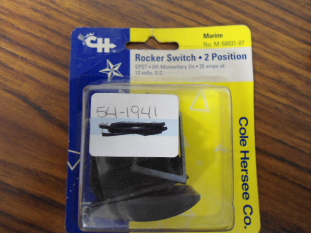 M-58031-07 Cole Hersee Rocker Arm Switch Momemntary On. With 2  