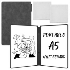 2 PCS Portable White Board Dry Erase Notebook 9.5x6.6 Inch Double Sided