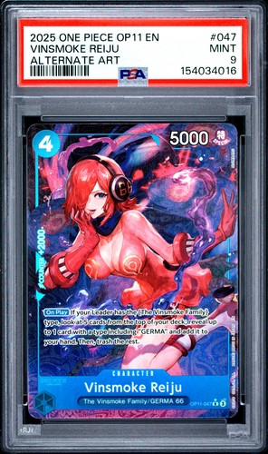 Vinsmoke Reiju (Alternate Art) graded PSA 9 for sale on eBay