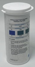 Ecolab Fruit and Vegetable Treatment Test Strip - 100 / PK 20314-01-11