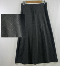 VTG 00s Y2K Preppy Bias Plaid Maxi Skirt Size 4 Academia Parisian Drawstring