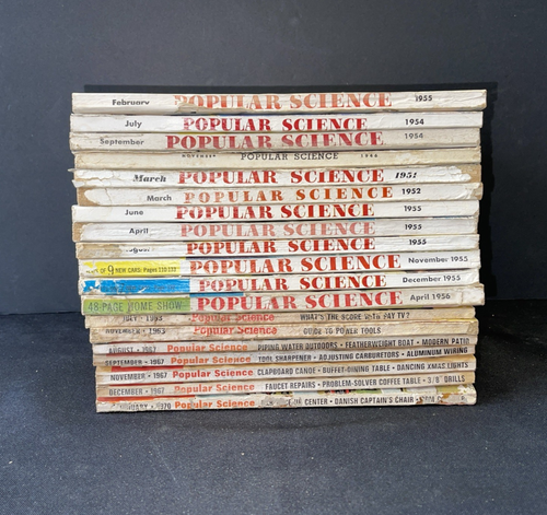 Vintage POPULAR SCIENCE Magazines Lot of 19 issues 1946 - 1970 No ...